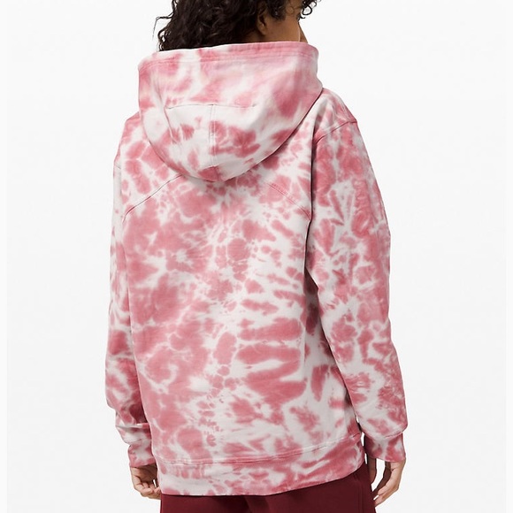 All Yours Hoodie Tie Dye Fleece Pink Size 2 NWT - Picture 3 of 5
